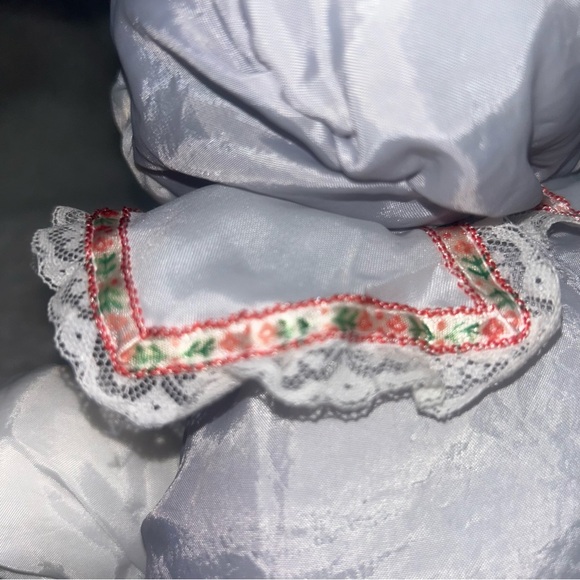 Fisher-Price Christmas mouse plush 12" grey nylon parachute puffalump - Picture 9 of 10